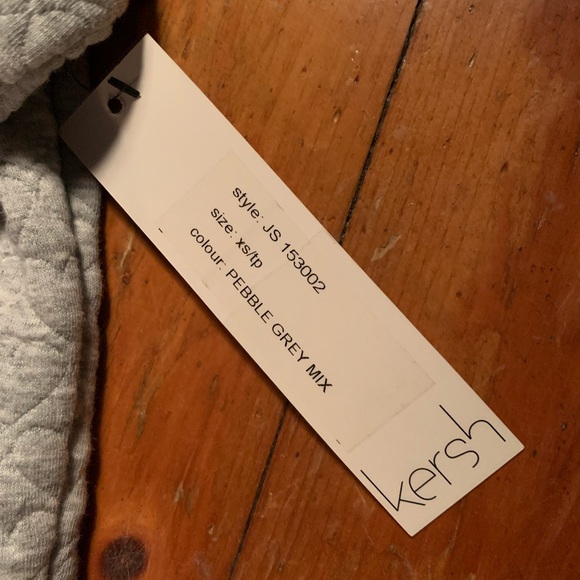 NWT Kersh “Quilted” Heart Crop Sweater - Picture 4 of 8